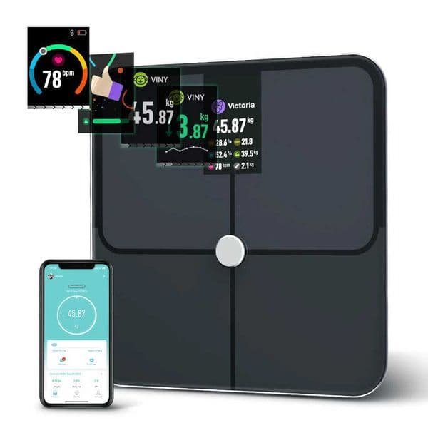 Digital weight scale human body weight scale intelligent TFT color screen heart rate precise and professional intelligent weight scale M240828