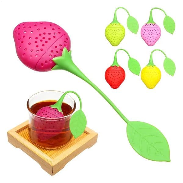 silicone teapot loose tea filter ball seat herbal spice filter teapot small tool teapot brewing equipment 240828