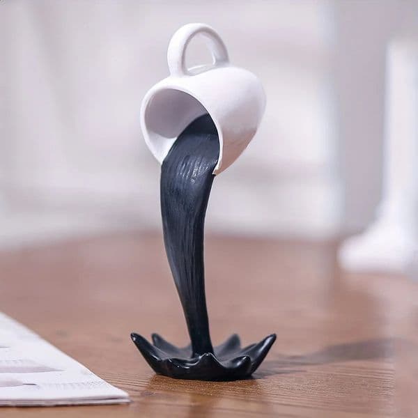 1 Leviathation resin cup flowing coffee cup home resin decorations mug coffee tipping decorations 240828