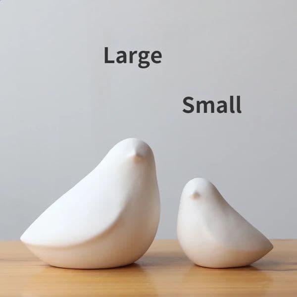 Nordic Cute White Modern Simple Ceramic Bird Statue Wedding Decoration Gift Home Decoration Desktop Craftsmanship Poland 240828