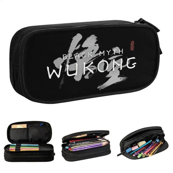 Black Myth Diamond Pencil Box Monkey King Journey to the West Pencil Box Student Pack Student School Stationery Pencil Box 240827