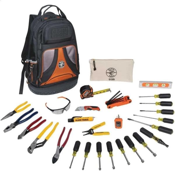 The 80028 manual tool kit includes Pliers Screwdrivers Nut Drivers Backpack and More Jobsite Tools 28 pieces 240828
