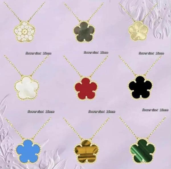Clover Necklace Pendant Pearl Mother Plated 18K for Womens Girl Valentines Mothers Day Engagement designer 2026 Gift H9L8