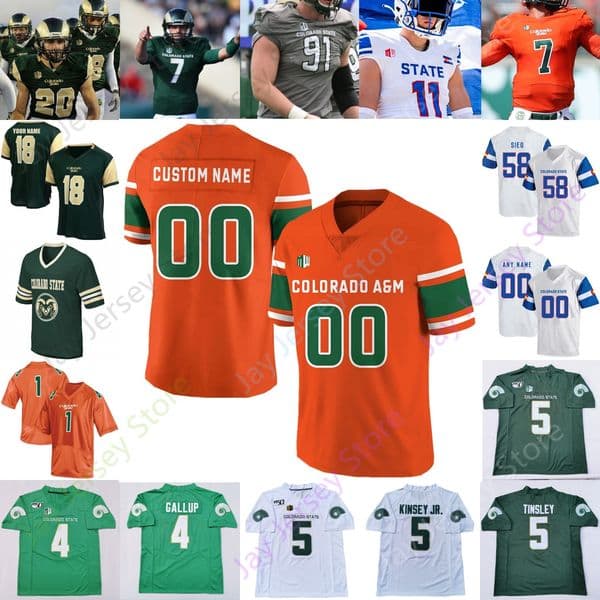 Colorado State Football Jersey College 16 Brayden Fowler-Nicolosi 85 Trey McBride 2 Jalen Dupree Lloyd Avant Lemondre Joe Warren Bullock Edmonson Rogers