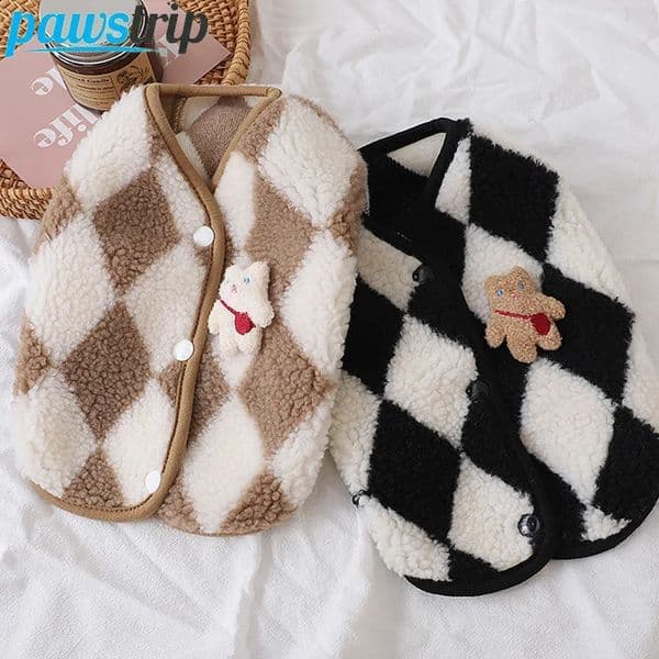 Autumn and winter dog clothing warm pet dog coat jacket soft pet vest suitable for small dogs Chihuahua French Bulldog clothing 240828