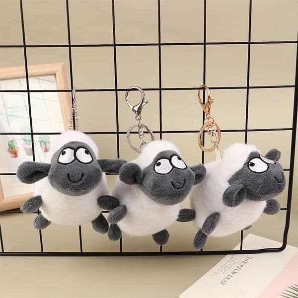 Sheep Cute Keychain Stuffed Plush Pendant Decoration Gifts for Kids Sheep Anime KeychainXJ240828