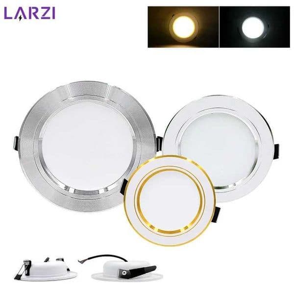 LED tube light 12V 24V 110V 220V spotlight three color 5W 9W 12W 15W 18W embedded LED tube light cold warm white light CL240830