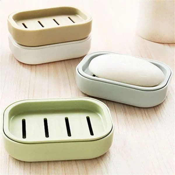 bathroom dish tray box family shower travel hiking stand container soap plastic dispenser holder 240829