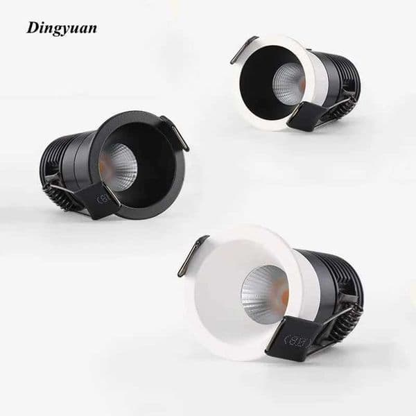 Adjustable embedded anti glare LED tube light 5W/7W/9W/12W COB ceiling spotlight AC85~265V background light indoor lighting CL240830