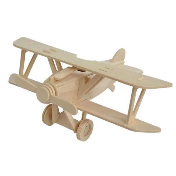 Model wooden airplane puzzle kit childrens wooden puzzle airplane 3D craft construction adult puzzle kit handheld flight component W240829