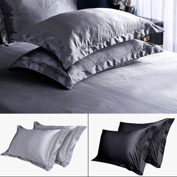 Silk pillowcase large satin silk 54 x 84 cm for hair and skin hypoallergenic both sides for soft and breathable hair 240829
