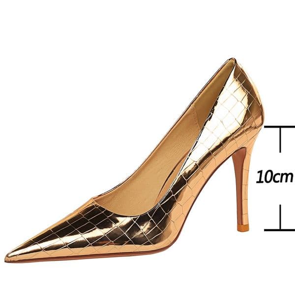 2025 new Metal BIGTREE Stone Pattern Woman Pumps Quality High Heels Wedding Stiletto urious Sexy Banquet Shoes 2023 fea0