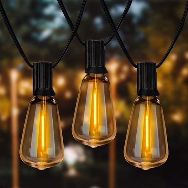 ST38 global outdoor LED string light plastic shatterproof bulb waterproof patio light used for garden outdoor backyard porch 240829 ww