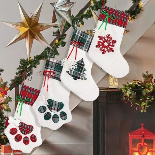 Cat Dog Pet Stockings Family Xmas Stocking Candy Gift Soc Christmas Tree Ornament Z 8.31-12