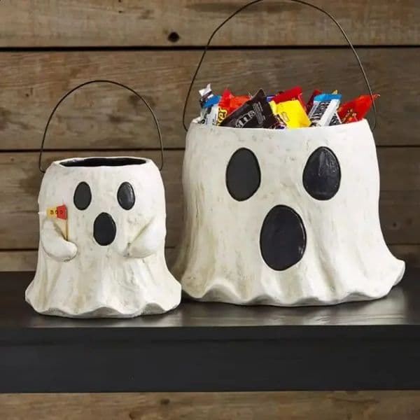 Ghost Flower Pot Resin Craft Decoration Desktop Plant n 240830