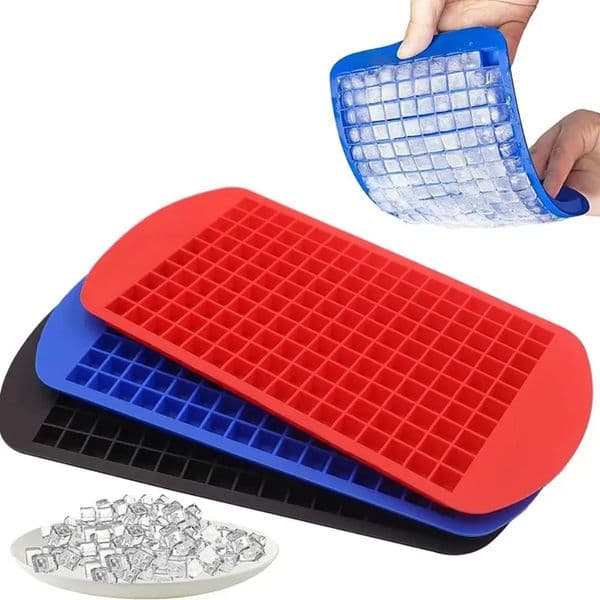 Silicone Tray 160 Grids Square Summer DIY Fruit Ice Cube Maker Cold Drink Mold Bar Tools G0305