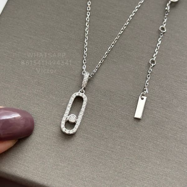 LUCKY MOVE necklace for woman designer Gold plated 18K diamond luxury 925 silver brand designer fashion jewelry anniversary gift with box 012