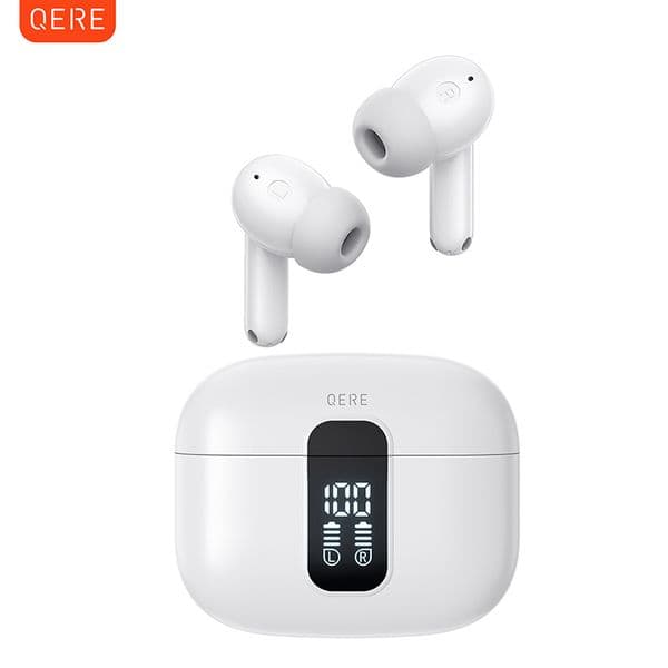 TWS Earbuds, QERE E50 2024 True Stereo Waterproof Sports Headphones, in-Ear Earphones Wireless Earbuds with Mic for Phone dh910320090