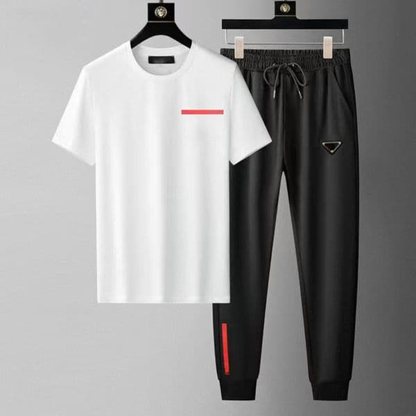 20ss Designers Mens Tracksuits Sweatshirt Sportswear T-shirt set fashion tee pants suit high quality Letter Jogging Running Sports men women's two 2 piece set