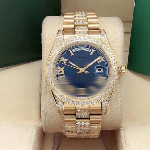 Automatic Mechanical Watch AAA Quality Size 41mm Hand Inlaid Roman Diamond Life Waterproof Hardlex Glass Fashion Star's Choice Without Box