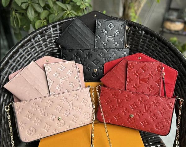 Big Discount High Quality Designer Woman bag tote wallet with box handbag purse ladies shoulder bags letters flowers grid serail code three in one