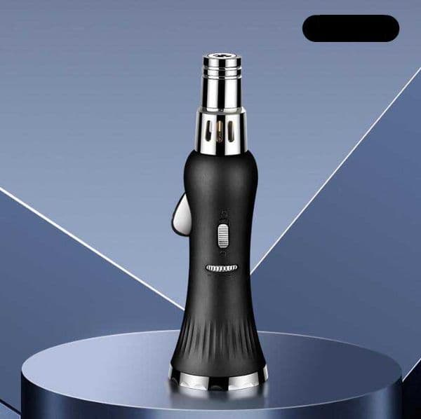 Latest Rocket Style Windproof Jet Lighter Inflatable No Gas Cigar Butane Torch Straight Lighters 5 Colors Smoking Tool Accessories BBQ
