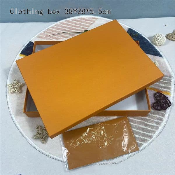 Designer orange Classic perfume Shirt T-shirt Scarf Wallet Packing Box Handbag Ribbon Card Packaging Gift Wrap