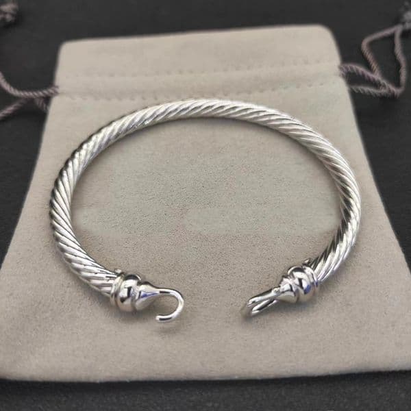 silver bracelet designer twisted rope designer jewelry metal jewlery designer for women titanium steel gold bracelet punk with diamond bracelet