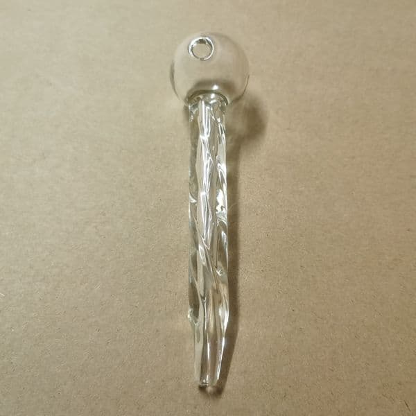 Tick 12cm Thread style 32g Glass Pipe Clear High quality pipes transparent Great tubes tips smoking pipes handcrafts