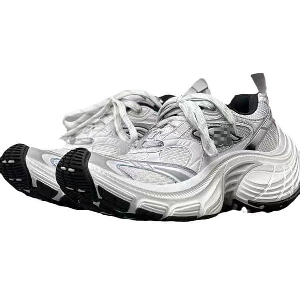 Couple Running Shoes Brand 10XL Top Quality Thick Sole Sport Shoes Color Block Casual Versatile Sneakers