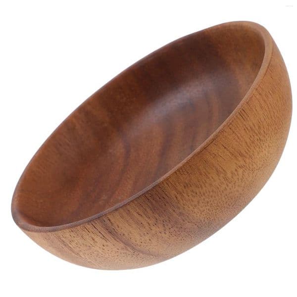 Bowls Acacia Wood Plate Dish Wooden Snack Holder Storage Dessert Salad Dinner Plates Home Serving El Household