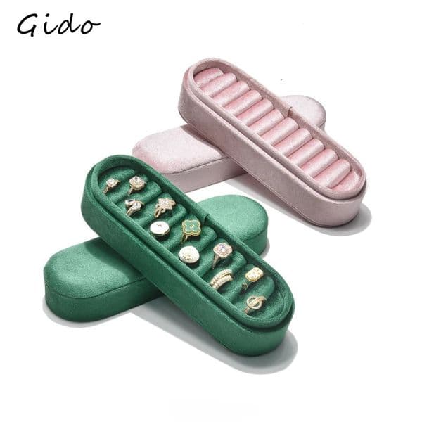 Velvet Ring Storage Box Earrings Tray Highend Display Tray Ring Earrings Jewelry Tray Wholesale 240315 L260522