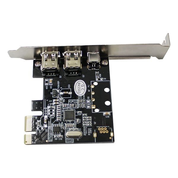 PCI-E 1X to 16X 1394 DV Video capture Card with 6 Pin to 4 Pin Firewire Adapter Desktop Computer 3 Port Accessory