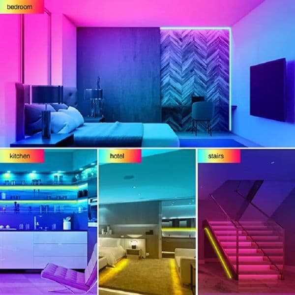 2026 New New Smd5050 USB Room Decor Music outdoor Mode Outdoor TV Background Bluetooth LED Lights With 24 Keys Remote Tape For Bedroom Decoration Free Shipping