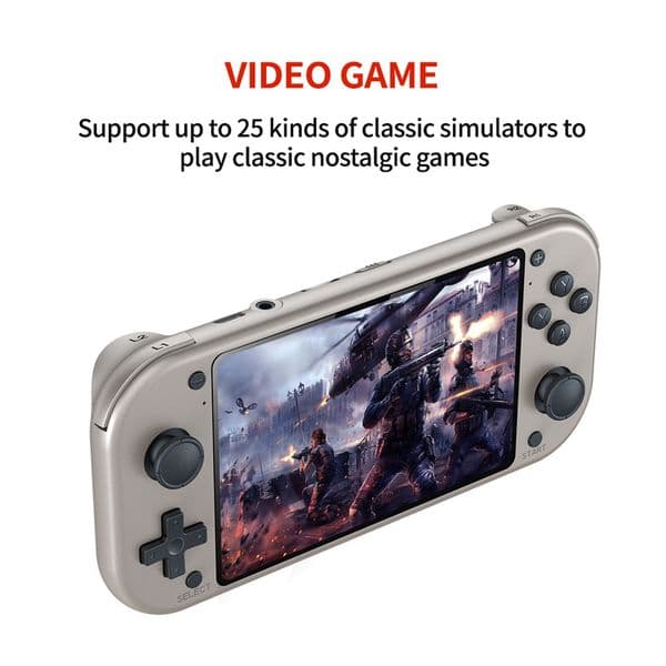 M17 Retro Game Handheld Game Console 4.3 Inch 480*272 LCD Screen Handheld Game Player Emuelec Built-in Game 25 Emulators