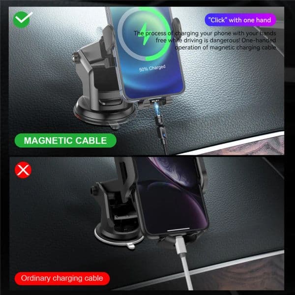 USLION 540 Rotate Magnetic Cable USB Fast Charging Type C Cable For 2025 Xiaomi Magnet Charge new Micro USB Cable Mobile Phone Data Cord