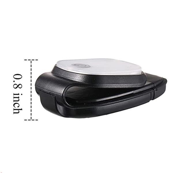 LED Clip Lamp 4 Lighting Modes Running Clip Light Safety Warning for Jogging Night Walking for Fishing Hiking USB Rechargeable