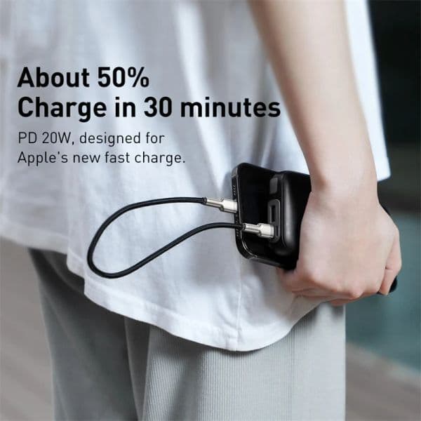 Baseus 20W PD USB C Cable for iPhone 14 13 12 Fast Charging Charger for MacBook iPad Pro Type C To Lightning Wire Cord