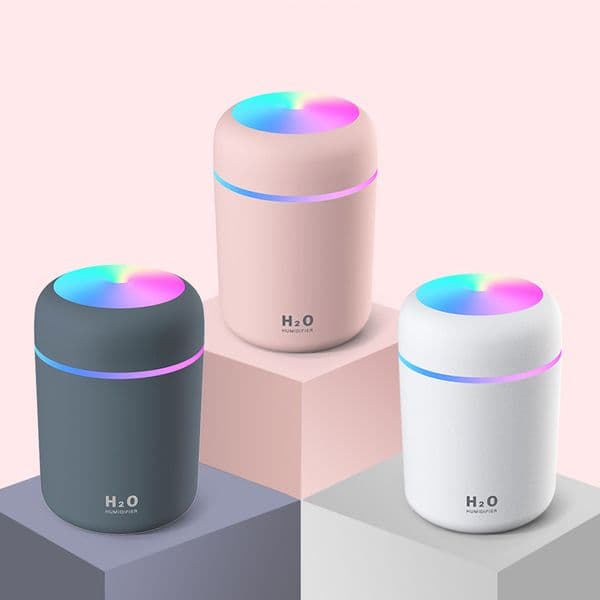 Air Humidifier Air Freshener Oil Diffuser Usb MINI 270ML Ultrasonic Romantic Light Mist Maker Purifier Aromatherapy for Home Car
