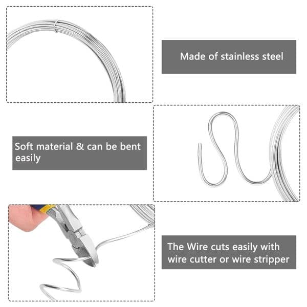 Diameter 0.02mm-3mm 304 Stainles Steel Wire Soft/Hard Steel Wire Length 100meter -1meter Single Strand Round Bright Silk