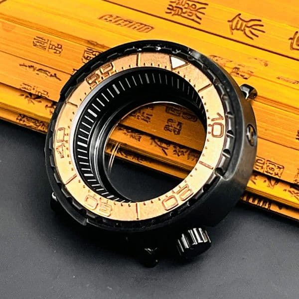 Matte Black NH35 Tuna Watch Case fit for NH35 NH36 4R Movement Sapphire Crystal Glass 30ATM Waterproof Seiko Canned Replace Case