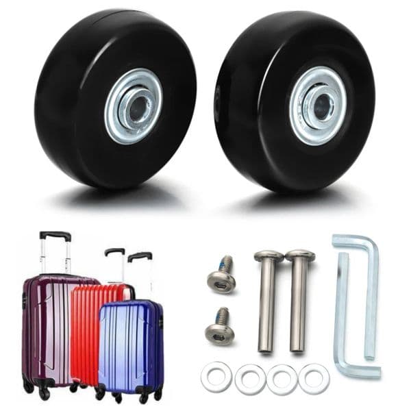 1-5Pairs Lage Wheels new Replace Wheels With 2025 Screw For Travel Lage Suitcase Silent Caster Wheel Axles Repair Kit For Furniture
