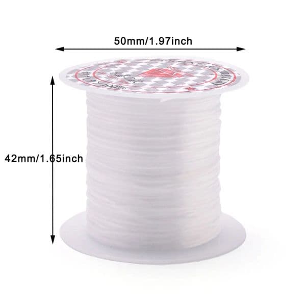 1mm Flat Elastic Crystal Beading Cord for Bracelets Stretch Thread String DIY Necklace Jewelry Making Cords Line