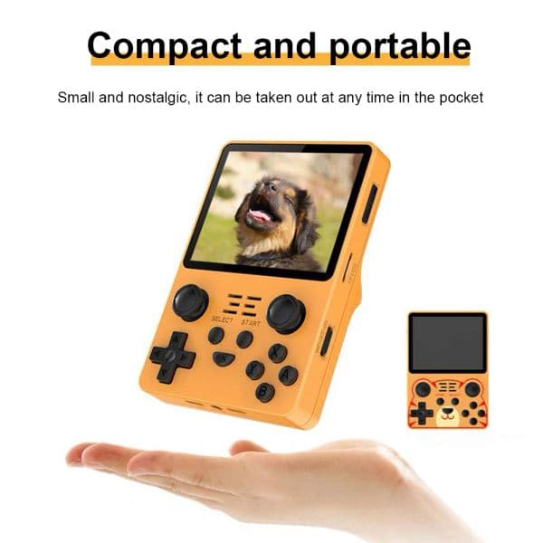 POWKIDDY RGB20S Handheld Game Console with 25000+Games Retro Open Source System RK3326 3.5-Inch 4:3 IPS Screen Kid's Gifts