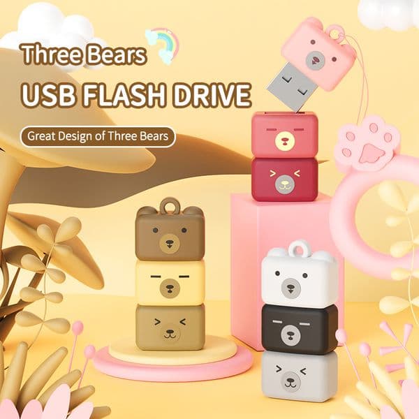 U&H V009 USB Flash Drives Large Capacity PenDrive 32GB/64GB/128GB/265GB For Desktops Laptops Pen Drive Student Gifts Keychain