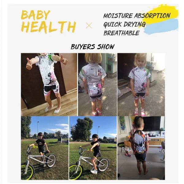 Baby 2022 Kids Short Sleeve Mountain Bike Set Children Cycling Clothing Summer Quick Dry Boys Bicycle Jersey Suit Ropa Ciclismo