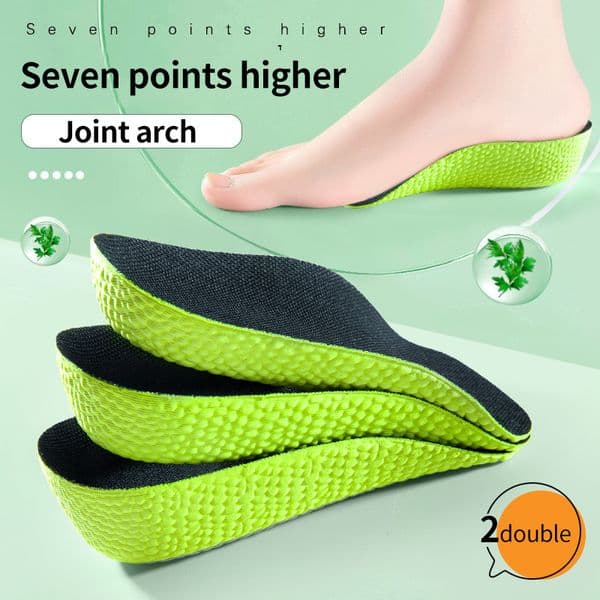 Height Increase Insoles for Men Women Shoes Flat Feet Arch Support Orthopedic Insoles Sneakers Heel Lift Half Shoe Pads 3 Colors