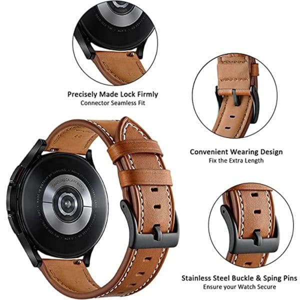 22 20mm Leather Band Straps For Garmin Forerunner 265 965 255 255M 245 645 158 55/Venu 2 Plus/Vivoactive 4 3/Venu2 SQ 2 Bracelet
