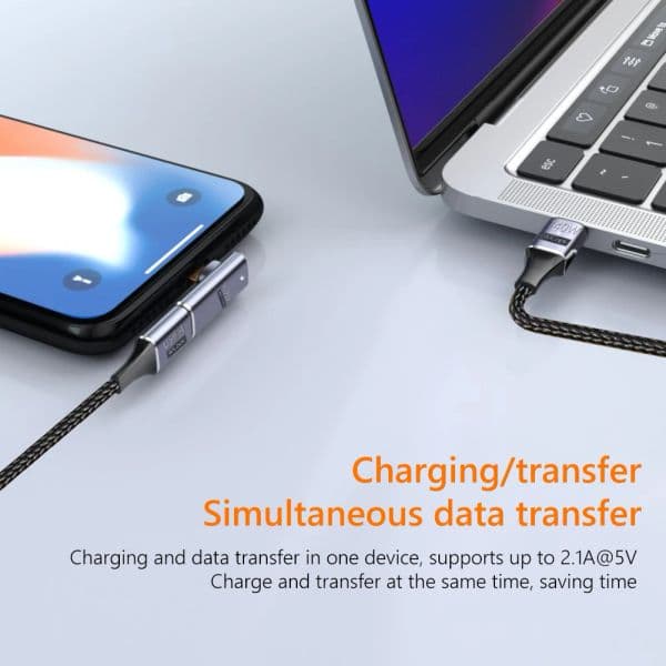 PD 140W Charger Connector 8K 120Hz 40Gbps USB Type-C Magnetic Adapter Titanium Alloy Fast Charging Magnetic Converter for Tablet