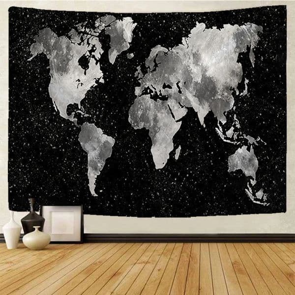 Retro world nautical map home art tapestry Hippie Bohemian decorative new bed sheet background wall 2025 sofa blanket